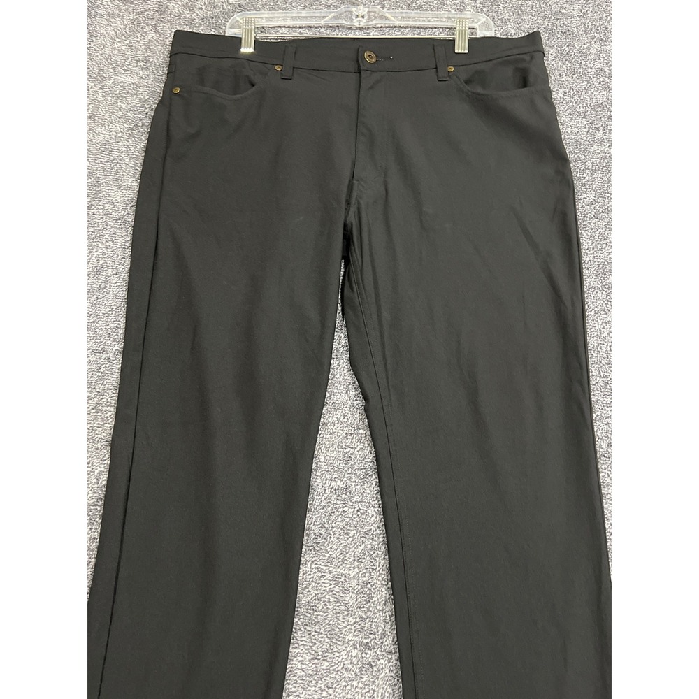 Levis 502 Taper Fit Mens Pants Black W38 L30 Performance Tapered Leg A9213-0010